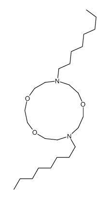 7,13-dioctyl-1,4,10-trioxa-7,13-diazacyclopentadecane Structure