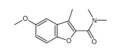 2-Benzofurancarboxamide, 5-methoxy-N,N,3-trimethyl- picture