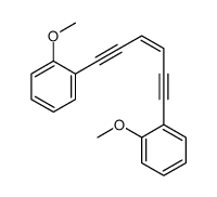 1-methoxy-2-[6-(2-methoxyphenyl)hex-3-en-1,5-diynyl]benzene Structure