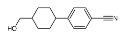 4-{trans-4'-(hydroxymethyl)cyclohexyl}benzonitrile Structure