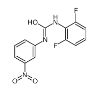 1-(2,6-difluorophenyl)-3-(3-nitrophenyl)urea结构式