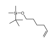 叔丁基(5-己烯基氧基)二甲基硅烷结构式