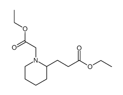 3-(1-ethoxycarbonylmethyl-[2]piperidyl)-propionic acid ethyl ester结构式