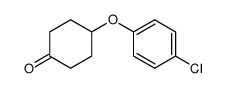 4-(4-chlorophenoxy)cyclohexanone Structure