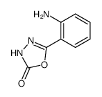 5-(2-aminophenyl)-1,3,4-oxadiazol-2(3H)-one结构式