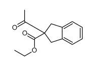 ethyl 2-acetyl-1,3-dihydroindene-2-carboxylate结构式