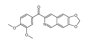 (3,4-dimethoxy-phenyl)-[1,3]dioxolo[4,5-g]isoquinolin-7-yl ketone结构式