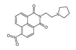 6-nitro-2-(2-pyrrolidin-1-ylethyl)benzo[de]isoquinoline-1,3-dione Structure