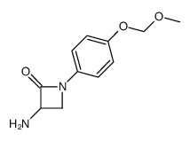 3-amino-1-[4-(methoxymethoxy)phenyl]azetidin-2-one Structure