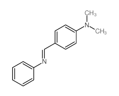 Benzenamine,N,N-dimethyl-4-[(phenylimino)methyl]- Structure