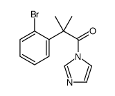 2-(2-bromophenyl)-1-imidazol-1-yl-2-methylpropan-1-one Structure