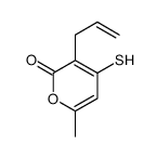 6-methyl-3-prop-2-enyl-4-sulfanylpyran-2-one Structure