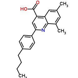 2-(4-Butylphenyl)-6,8-dimethyl-4-quinolinecarboxylic acid结构式