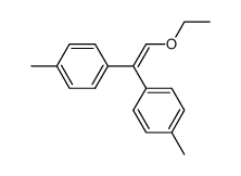 ethyl-(2,2-di-p-tolyl-vinyl)-ether Structure