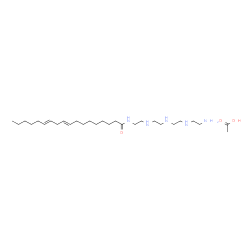 N-[2-[[2-[[2-[(2-aminoethyl)amino]ethyl]amino]ethyl]amino]ethyl]octadeca-9,12-dienamide monoacetate Structure