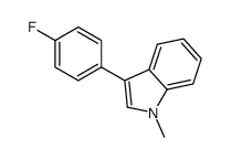 3-(4-fluorophenyl)-1-methylindole Structure