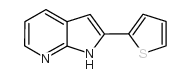 2-(2-噻吩基)-1H-吡咯并[2,3-b]吡啶结构式