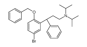 (3R)-3-(5-bromo-2-phenylmethoxyphenyl)-3-phenyl-N,N-di(propan-2-yl)propan-1-amine structure