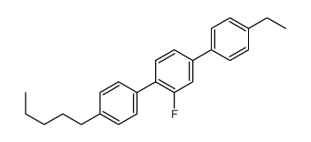 1,1':4',1''-TERPHENYL, 4''-ETHYL-2'-FLUORO-4-PENTYL- Structure