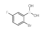 2-Bromo-5-fluorobenzeneboronic acid Structure