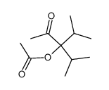 3-acetoxy-3-isopropyl-4-methyl-pentan-2-one结构式