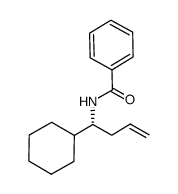 (R)-N-(1-cyclohexylbut-3-en-1-yl)benzamide结构式