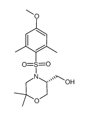 (R)-(4-(4-methoxy-2,6-dimethylphenylsulfonyl)-6,6-dimethylmorpholin-3-yl)methanol结构式