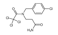 N-(4-chloro-benzyl)-N-trichloroacetyl-β-alanine amide结构式