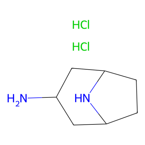 8-Azabicyclo[3.2.1]octan-3-amine, dihydrochloride, endo-结构式