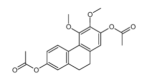 2,7-diacetoxy-3,4-dimethoxy-9.10-dihydrophenanthrene结构式