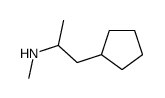 1-环戊基-N-甲基丙-2-胺结构式