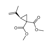 -2-Isopropenylcyclopropan-1,1-dicarbonsaeure-dimethylester Structure