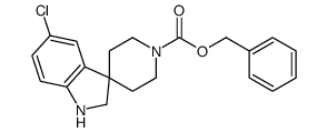 BENZYL 5-CHLOROSPIRO[INDOLINE-3,4'-PIPERIDINE]-1'-CARBOXYLATE结构式