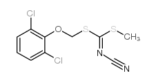 [(2,6-DICHLOROPHENOXY)METHYL] METHYL CYANOCARBONIMIDODITHIOATE结构式