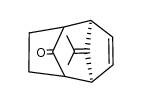 10-Isopropyliden-anti-tricyclo[4.2.1.12,5]dec-3-en-9-on结构式