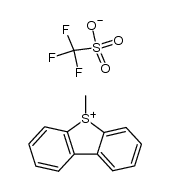 5-甲基-5H-二苯并[b,d]噻吩-5-鎓三氟甲磺酸盐结构式