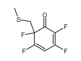 2,3,5,6-tetrafluoro-6-methylthiomethylcyclohexa-2,4-dienone Structure