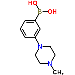 3-(4-methylpiperazin-1-yl)phenylboronic acid structure