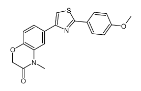 6-[2-(4-methoxyphenyl)-1,3-thiazol-4-yl]-4-methyl-1,4-benzoxazin-3-one Structure