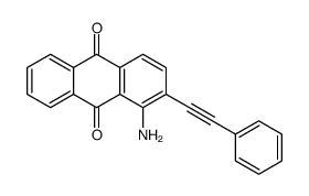 1-amino-2-(2-phenylethynyl)anthracene-9,10-dione Structure