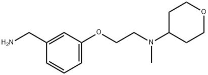 N-{2-[3-(氨基甲基)苯氧基]乙基}-N-甲基嘧啶-4-胺结构式