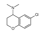 6-chloro-N,N-dimethyl-3,4-dihydro-2H-chromen-4-amine结构式