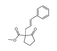 methyl 1-(3-phenyl-2-propenyl)-2-oxocyclopentanecarboxylate Structure