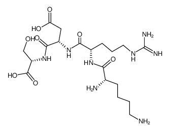 Lys-Arg-Asp-Ser结构式