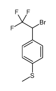 1-(1-bromo-2,2,2-trifluoroethyl)-4-methylsulfanylbenzene Structure