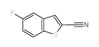 5-Fluoro-1-benzothiophene-2-carbonitrile结构式