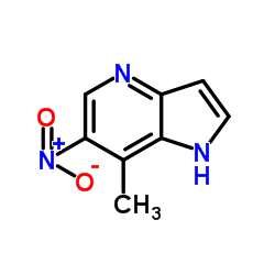 7-Methyl-6-nitro-4-azaindole结构式