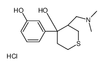 (3R,4S)-3-[(dimethylamino)methyl]-4-(3-hydroxyphenyl)thian-4-ol,hydrochloride Structure