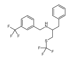 1-Phenyl-N-[3-(trifluoromethyl)benzyl]-3-[(trifluoromethyl)sulfan yl]-2-propanamine结构式