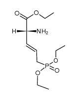 5-diethoxyphosphinyl-3,4-didehydro-D-norvaline ethyl ester Structure